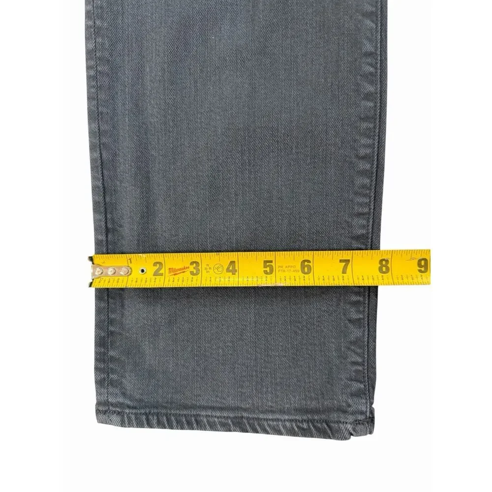 Polo Ralph Lauren Men's Slim Straight Gray Dark Wash Stretch Denim Jeans 36